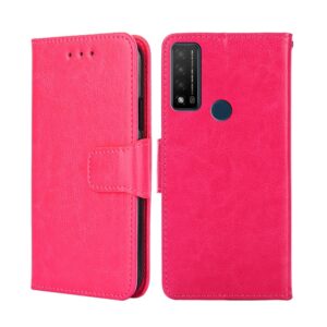 TCL 20R Θήκη Βιβλίο Φούξια Crystal Texture Phone Case Fuchsia