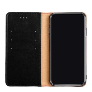 TCL 20R Θήκη Βιβλίο Μαύρο Non-Magnetic Retro Texture Phone Case Black