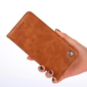 TCL 20R Θήκη Βιβλίο Καφέ Non-Magnetic Retro Texture Phone Case Brown