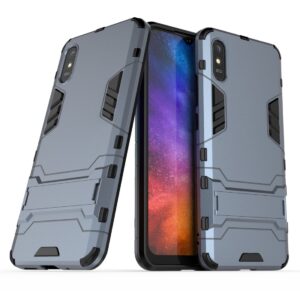 Xiaomi Redmi 9A / 9AT Σκληρή Θήκη Μπλε PC + TPU Shockproof Protective Case with Holder Navy Blue