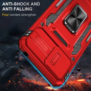 Xiaomi Redmi 9A / 9AT Θήκη Kόκκινη Με Σταντ Armor PC + TPU Camera Shield Phone Case Red