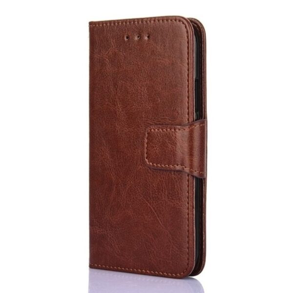 Tel1 TCL 403 Crystal Texture Θήκη Βιβλίο - Brown