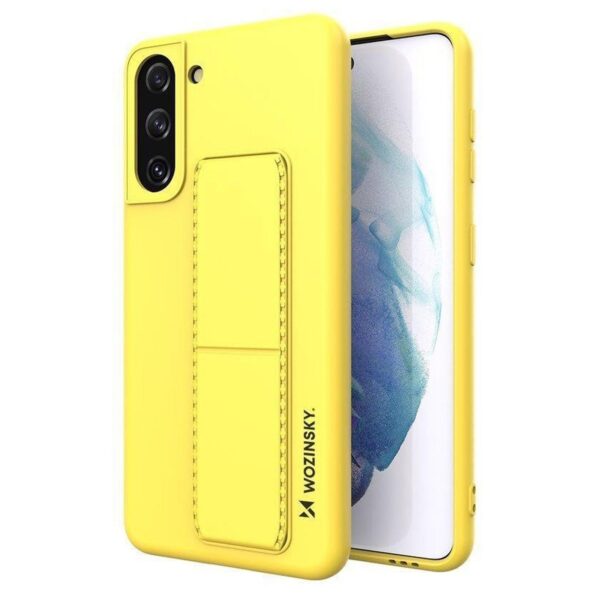 Wozinsky Samsung Galaxy S21 5G Kickstand Case Θήκη Σιλικόνης - Yellow