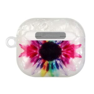 AirPods 3 Θήκη Σιλικόνης με Λουράκι Painted Shell Texture Wireless Earphone Case with Lanyard Colorful Sunflower