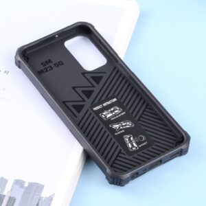 Samsung Galaxy M23 5G Θήκη Με Σταντ Μαύρη Shockproof TPU + PC Magnetic Phone Case with Holder Black