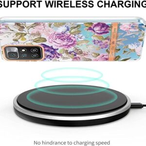 Xiaomi Redmi Note 11 Pro+ 5G Θήκη Σιλικόνης Μωβ Παιώνια Flowers and Plants Series IMD TPU Phone Case Purple Peony