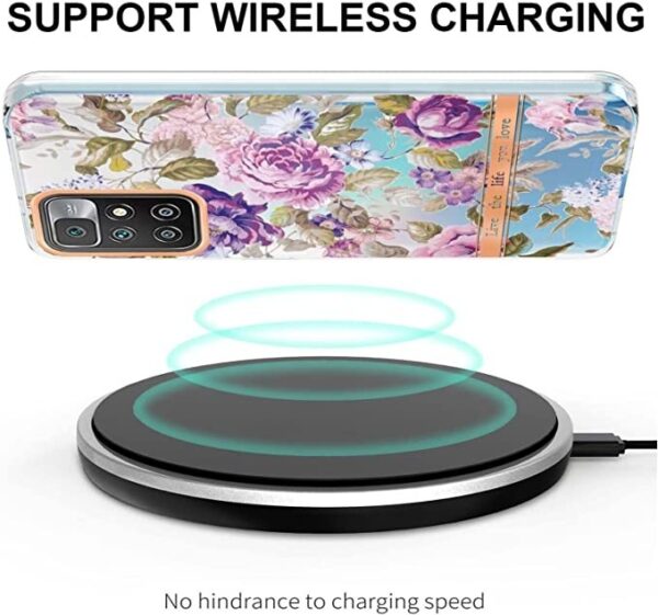 Xiaomi Redmi Note 11 Pro+ 5G Θήκη Σιλικόνης Μωβ Παιώνια Flowers and Plants Series IMD TPU Phone Case Purple Peony