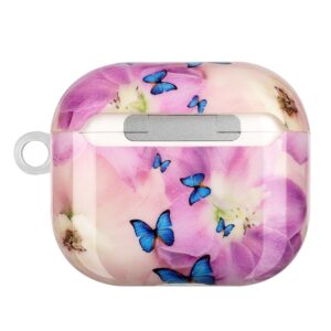 AirPods 3 Θήκη Πλαστική Painted Plastic Wireless Earphone Protective Case Purple Butterfly
