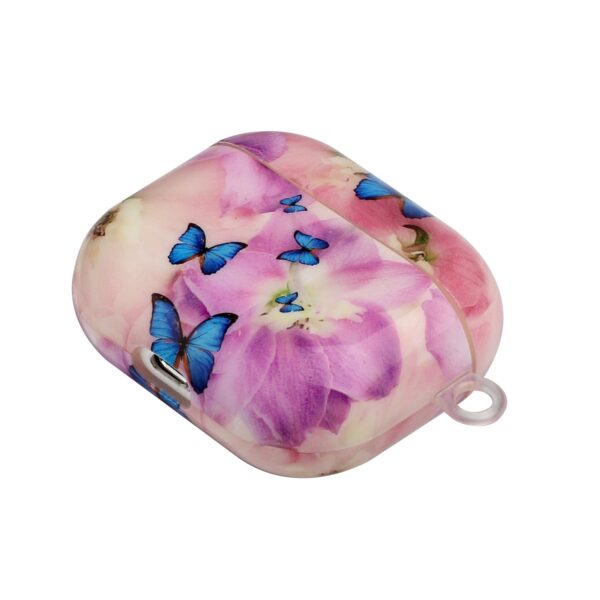 AirPods 3 Θήκη Πλαστική Painted Plastic Wireless Earphone Protective Case Purple Butterfly
