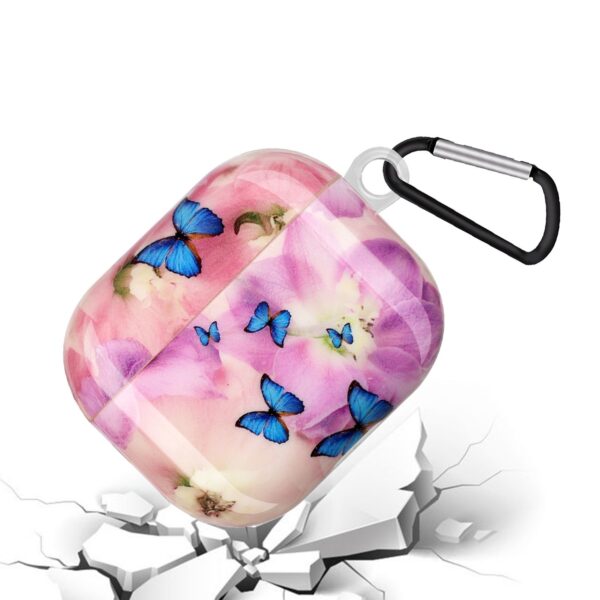 AirPods 3 Θήκη Πλαστική Painted Plastic Wireless Earphone Protective Case Purple Butterfly