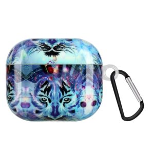 AirPods 3 Θήκη Πλαστική Painted Plastic Wireless Earphone Protective Case Wolf Head