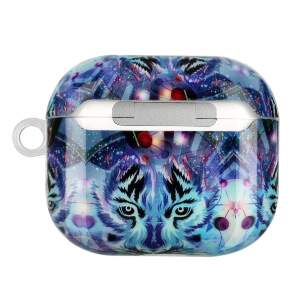 AirPods 3 Θήκη Πλαστική Painted Plastic Wireless Earphone Protective Case Wolf Head