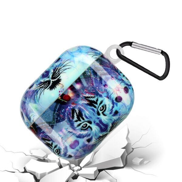 AirPods 3 Θήκη Πλαστική Painted Plastic Wireless Earphone Protective Case Wolf Head