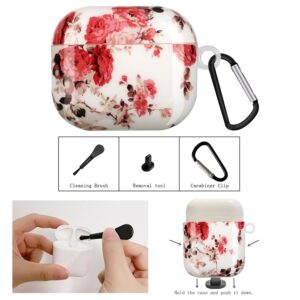 AirPods 3 Θήκη Πλαστική Painted Plastic Wireless Earphone Protective Case Flower