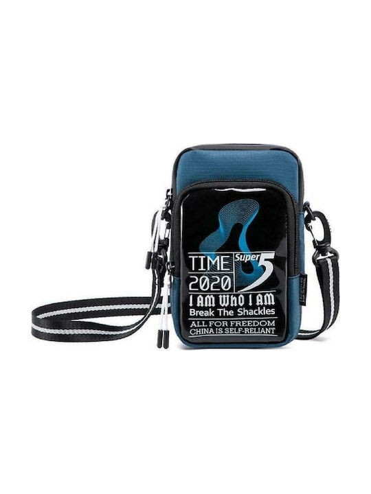 Super Five Τσάντα Ώμου σε Μπλε χρώμα K00110-BL Super Five Τσάντα Ώμου σε Μπλε χρώμα K00110-BL