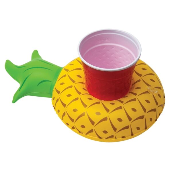Φουσκωτή Θήκη Ποτού Inflatable Pineapple Shaped Floating Drink Holder, Inflated Size: About 25 x 19cm