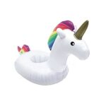 Φουσκωτή Θήκη Ποτού Inflatable Unicorn Shaped Floating Drink Holder, Inflated Size: About 23 x 21 x 22cm