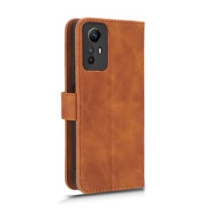 Xiaomi Redmi Note 12S Θήκη Βιβλίο Καφέ Skin Feel Magnetic Flip Phone Case Brown