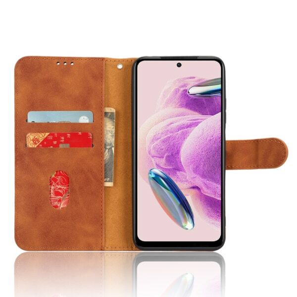 Xiaomi Redmi Note 12S Θήκη Βιβλίο Καφέ Skin Feel Magnetic Flip Phone Case Brown