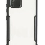 Forcell Samsung Galaxy A41 Shockproof Θήκη με Πλαίσιο Σιλικόνης Διάφανη - Black