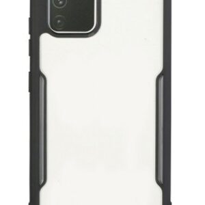 Forcell Samsung Galaxy A41 Shockproof Θήκη με Πλαίσιο Σιλικόνης Διάφανη - Black