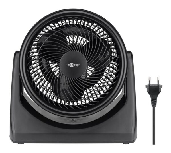 GOOBAY ανεμιστήρας δαπέδου 59516, 9", 3 επίπεδα ταχύτητας, 30W, μαύρος