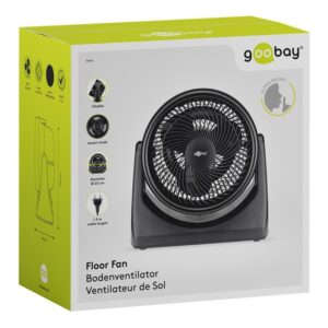 GOOBAY ανεμιστήρας δαπέδου 59516, 9", 3 επίπεδα ταχύτητας, 30W, μαύρος