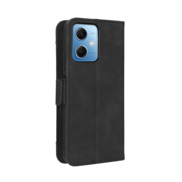 Xiaomi Redmi Note 12 5G / Xiaomi Poco X5 5G Θήκη Βιβλίο Μαύρο Skin Feel Calf Texture Card Slots Phone Case Black