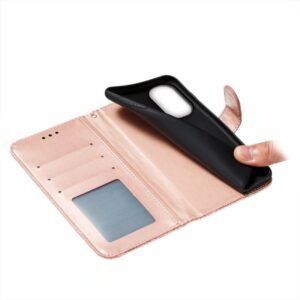 Xiaomi Redmi 12C Θήκη Βιβλίο Ροζ - Χρυσό Lace Flower Embossing Flip Phone Case Rose - Gold