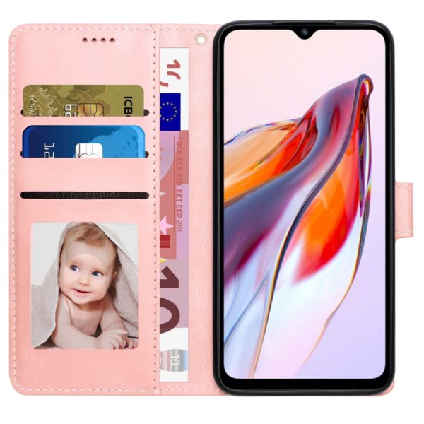 Xiaomi Redmi 12C Θήκη Βιβλίο Ροζ Fantasy Skin-feel Calfskin Texture Phone Case Pink