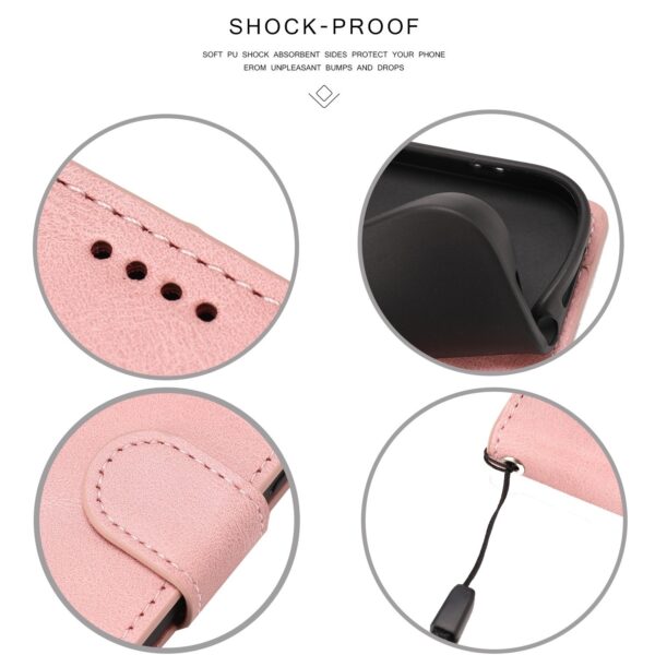 Xiaomi Redmi 12C Θήκη Βιβλίο Ροζ Fantasy Skin-feel Calfskin Texture Phone Case Pink