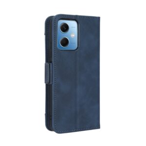 Xiaomi Redmi Note 12 5G / Xiaomi Poco X5 5G Θήκη Βιβλίο Μπλε Skin Feel Calf Texture Card Slots Phone Case Blue