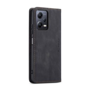Xiaomi Redmi Note 12 5G / Xiaomi Poco X5 5G Θήκη Βιβλίο Μαύρο CaseMe 013 Multifunctional Horizontal Flip Phone Case Black