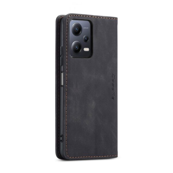 Xiaomi Redmi Note 12 5G / Xiaomi Poco X5 5G Θήκη Βιβλίο Μαύρο CaseMe 013 Multifunctional Horizontal Flip Phone Case Black