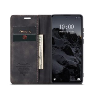 Xiaomi Redmi Note 12 5G / Xiaomi Poco X5 5G Θήκη Βιβλίο Μαύρο CaseMe 013 Multifunctional Horizontal Flip Phone Case Black