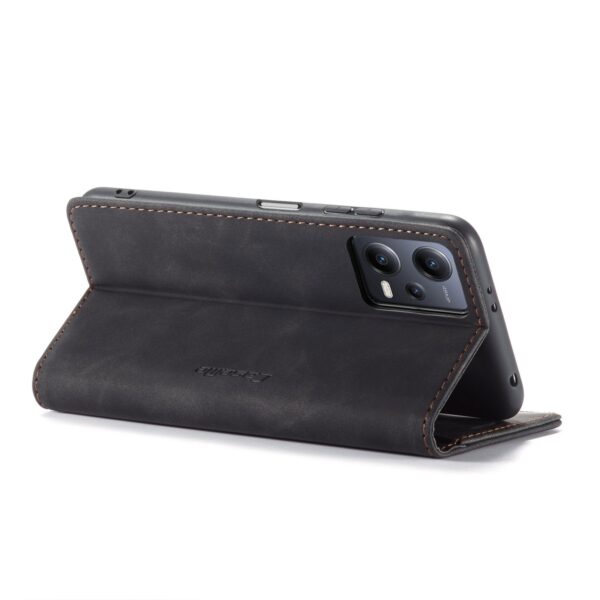 Xiaomi Redmi Note 12 5G / Xiaomi Poco X5 5G Θήκη Βιβλίο Μαύρο CaseMe 013 Multifunctional Horizontal Flip Phone Case Black