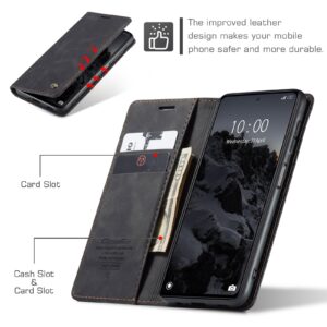 Xiaomi Redmi Note 12 5G / Xiaomi Poco X5 5G Θήκη Βιβλίο Μαύρο CaseMe 013 Multifunctional Horizontal Flip Phone Case Black