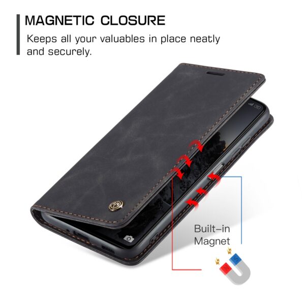 Xiaomi Redmi Note 12 5G / Xiaomi Poco X5 5G Θήκη Βιβλίο Μαύρο CaseMe 013 Multifunctional Horizontal Flip Phone Case Black