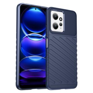 Xiaomi Redmi Note 12 4G Θήκη Σιλικόνης Μπλε Thunderbolt Shockproof TPU Protective Soft Phone Case Blue
