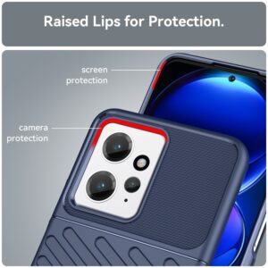 Xiaomi Redmi Note 12 4G Θήκη Σιλικόνης Μπλε Thunderbolt Shockproof TPU Protective Soft Phone Case Blue
