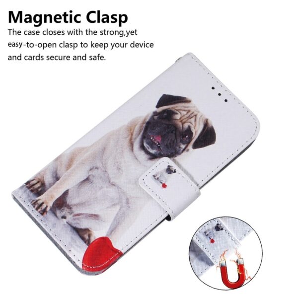 Xiaomi Redmi 12C Θήκη Βιβλίο Coloured Drawing Flip Phone Case Pug