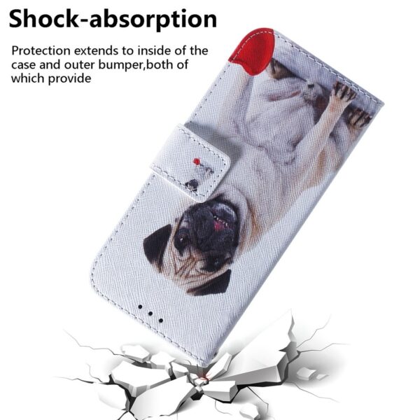 Xiaomi Redmi 12C Θήκη Βιβλίο Coloured Drawing Flip Phone Case Pug