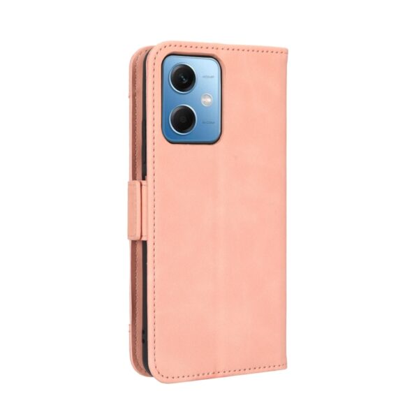Xiaomi Redmi Note 12 5G / Xiaomi Poco X5 5G Θήκη Βιβλίο Ροζ Skin Feel Calf Texture Card Slots Phone Case Pink