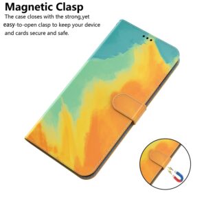 Xiaomi Redmi 12C Θήκη Βιβλίο Watercolor Pattern Flip Phone Case Autumn Leaf