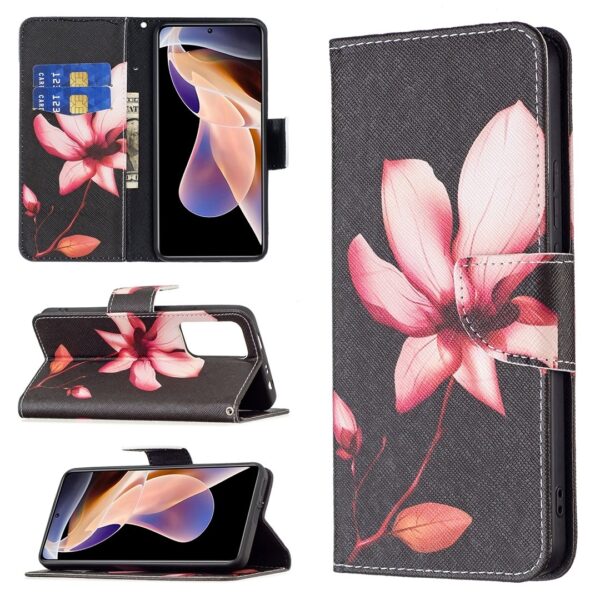 Xiaomi Redmi Note 11 Pro / Note 11 Pro 5G Θήκη Βιβλίο Colored Drawing Phone Case Lotus