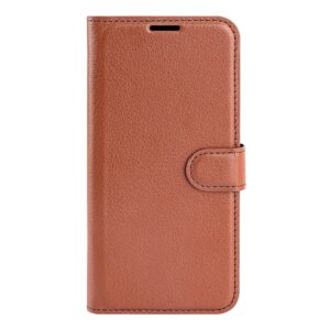 Xiaomi Redmi Note 11 Pro+ 5G Θήκη Βιβλίο Καφέ Litchi Texture Horizontal Flip Case Brown