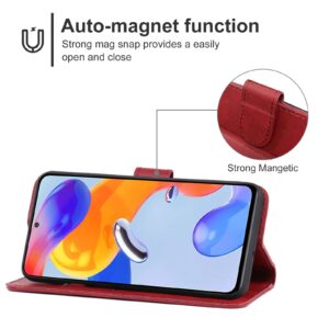 Xiaomi Redmi Note 11 Pro+ 5G Θήκη Βιβλίο Κόκκινο Book Case Red