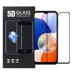 Samsung Galaxy A14 4G / A14 5G Προστατευτικό Τζαμάκι Μαύρο 5D Full Glue Full Face Tempered Glass Black