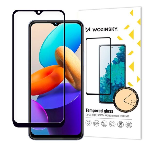 Vivo Y35 / Y22 / Y22s Προστατευτικό Τζαμάκι Μαύρο Wozinsky Full Glue Full Screen Tempered Glass Black