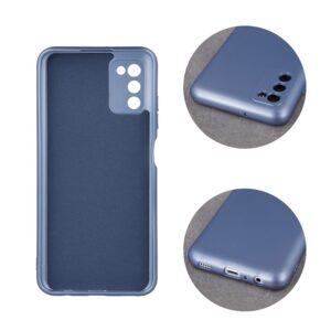Samsung Galaxy A34 5G Θήκη Σιλικόνης Απαλό Μπλε Metallic Silicone Case Light Blue